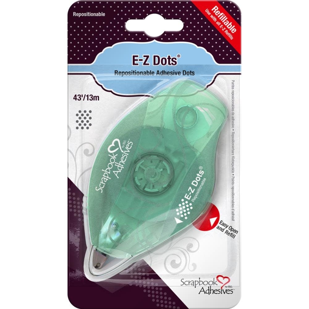 E-Z Dots Repositionable Refillable Dispenser - Small Green