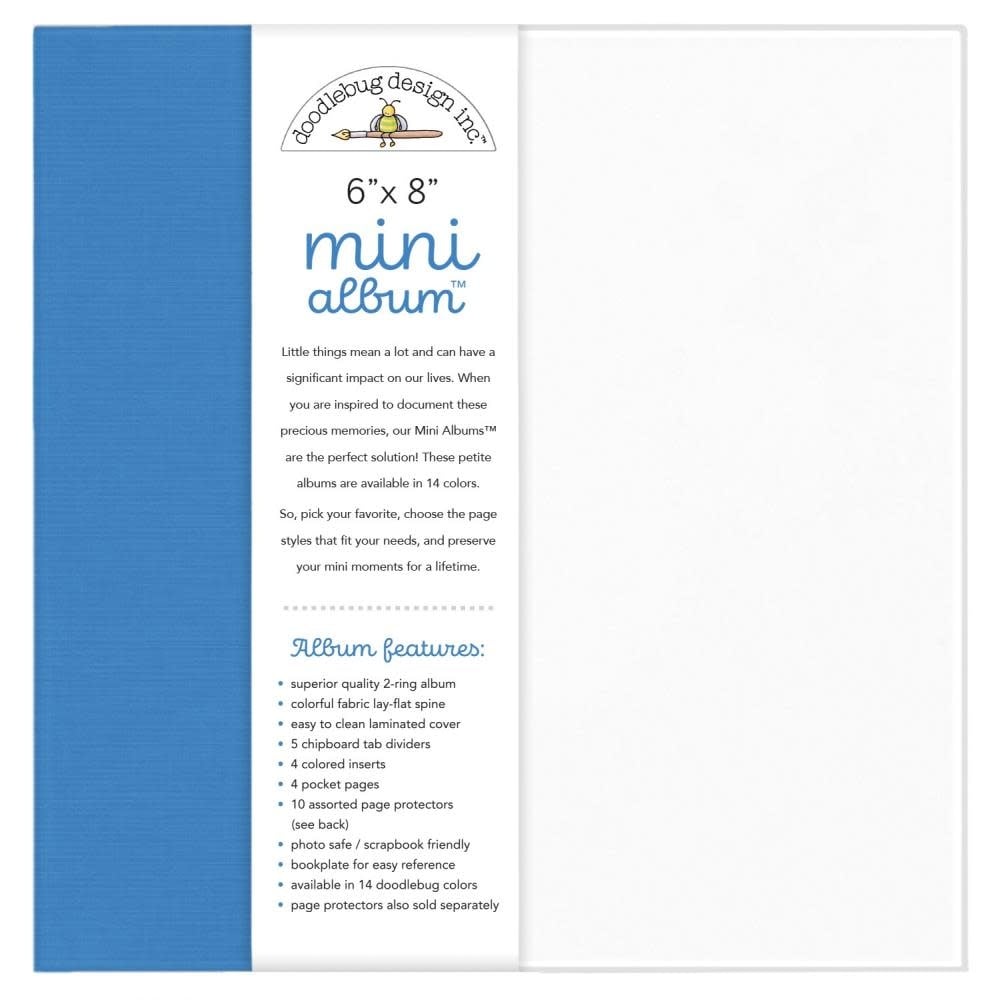 6x8 - Doodlebug Mini Album - Blue Jean