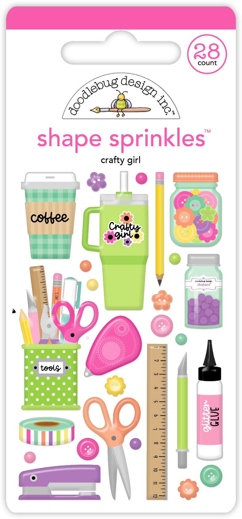 Color Me Crafty - Crafty Girl Shapes Sprinkles