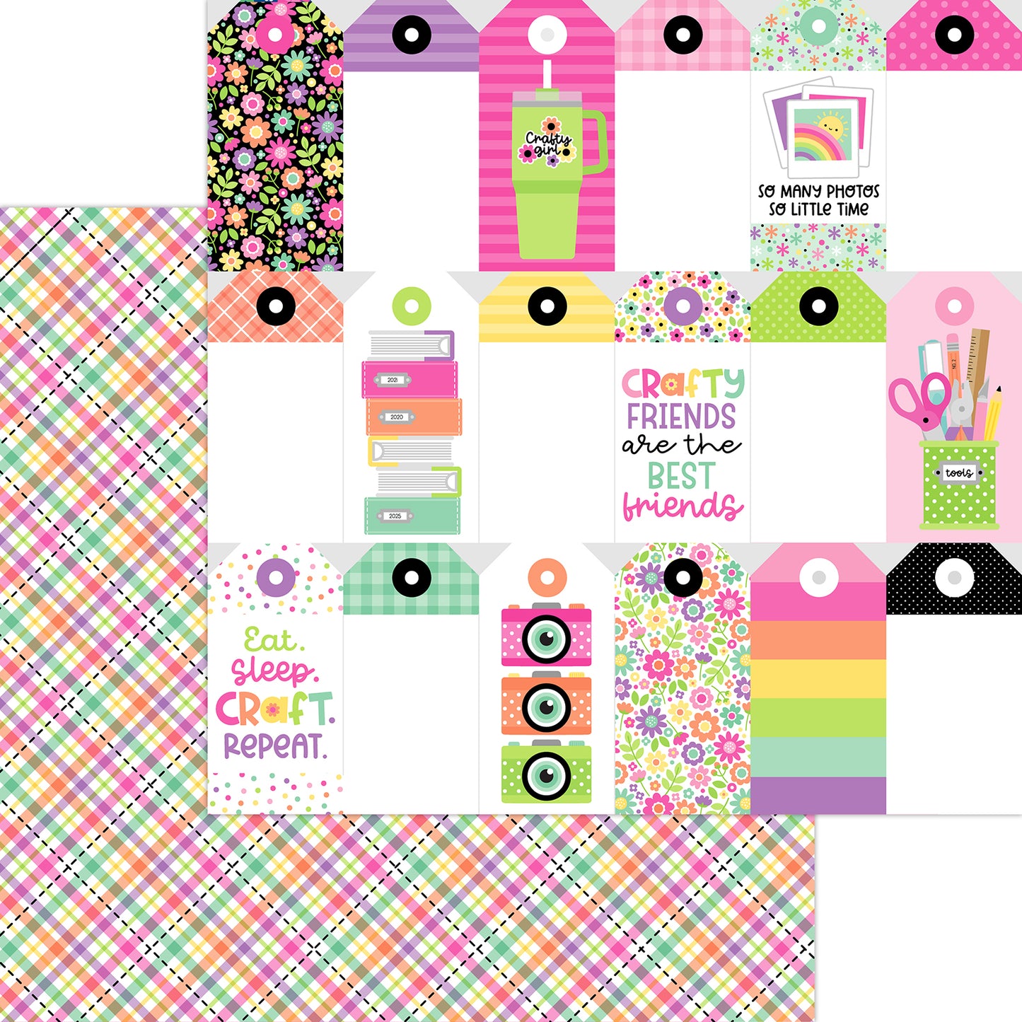 Color Me Crafty - 12x12 Perfectly Plaid
