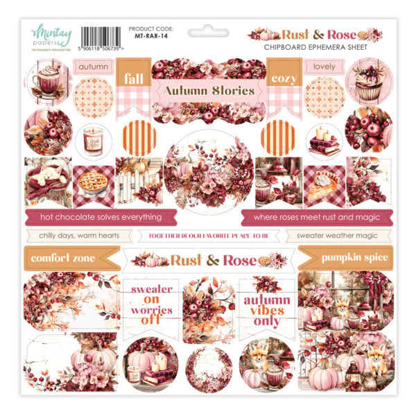 Rust & Rose - 12x12 Chipboard Ephemera