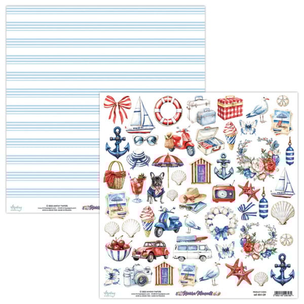 Riviera Moments - 12x12 Elements Paper