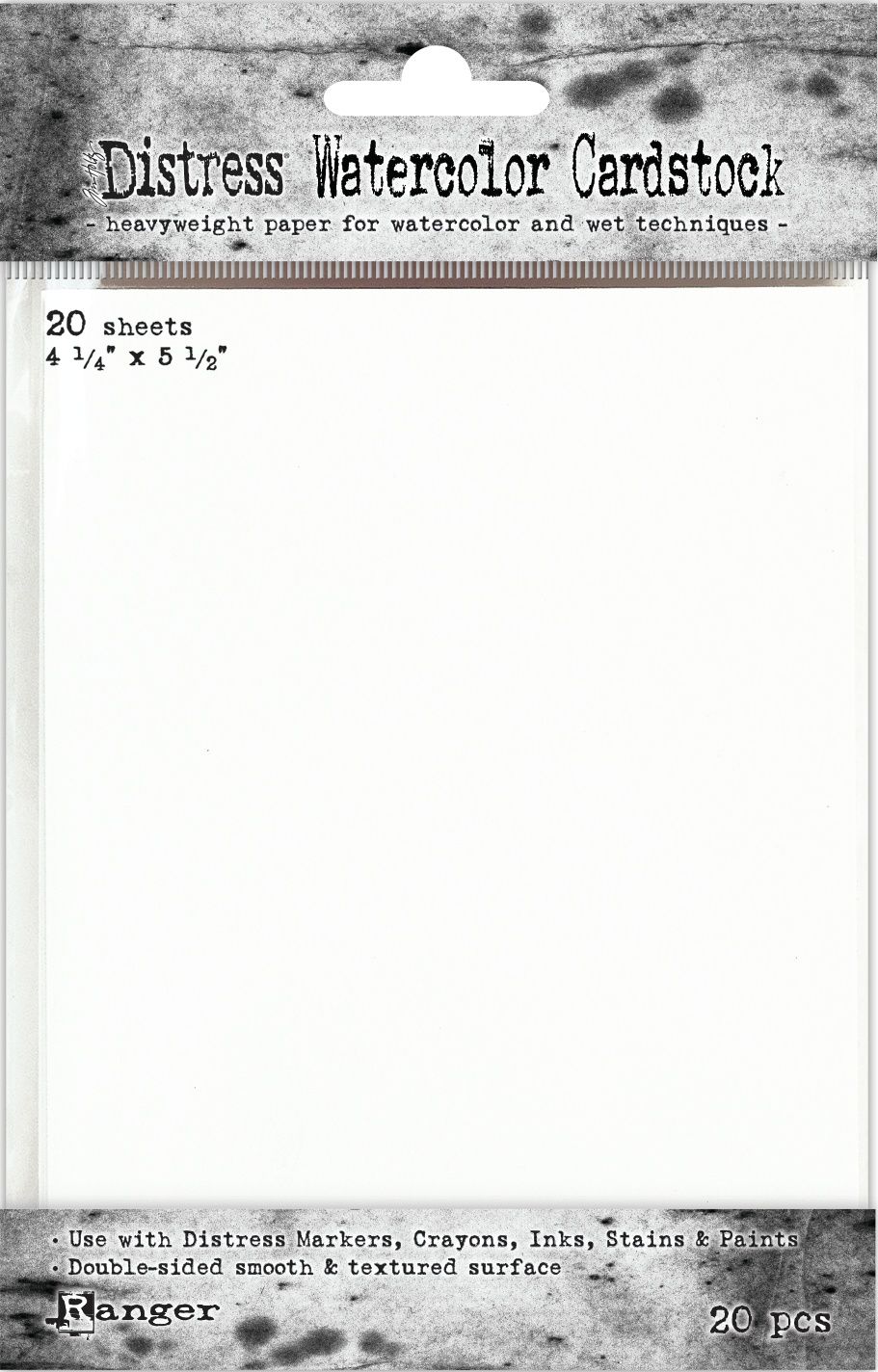 Distress Watercolor Cardstock - 4.25x5.5