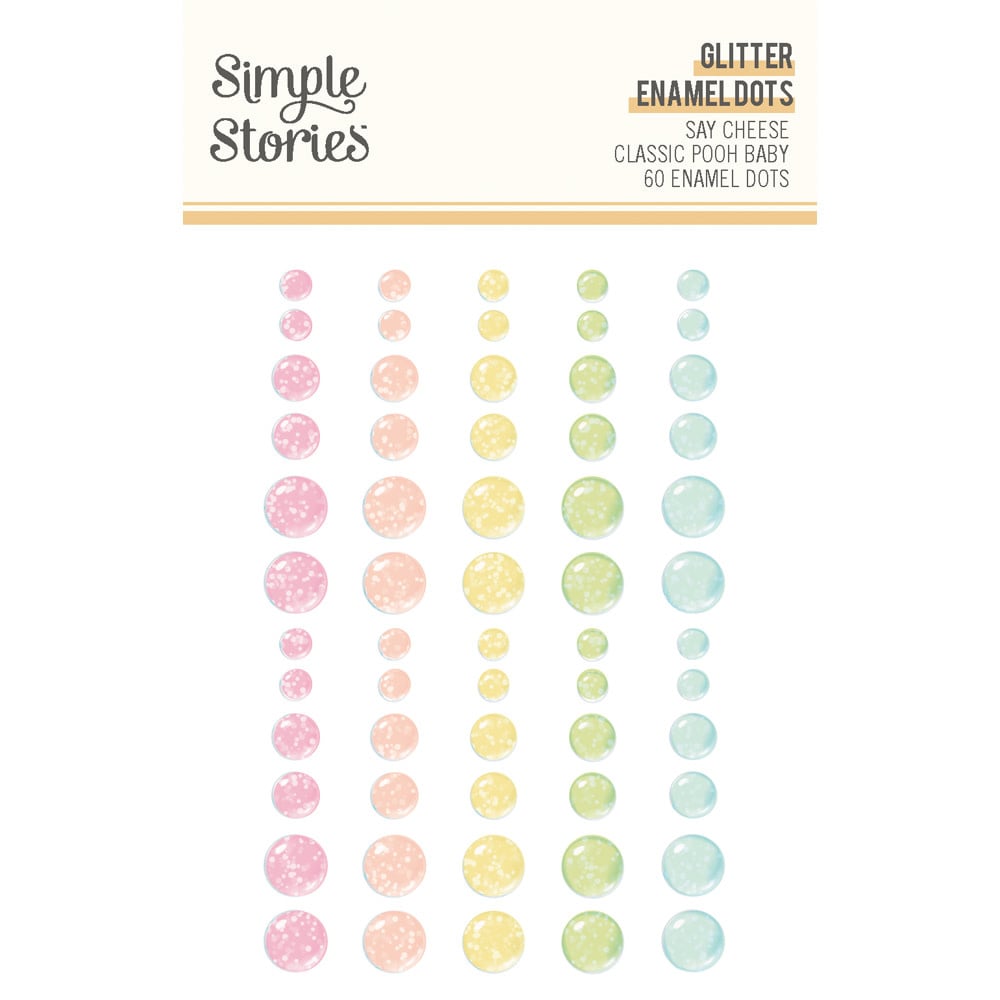 Say Cheese Classic Pooh Baby - Glitter Enamel Dots
