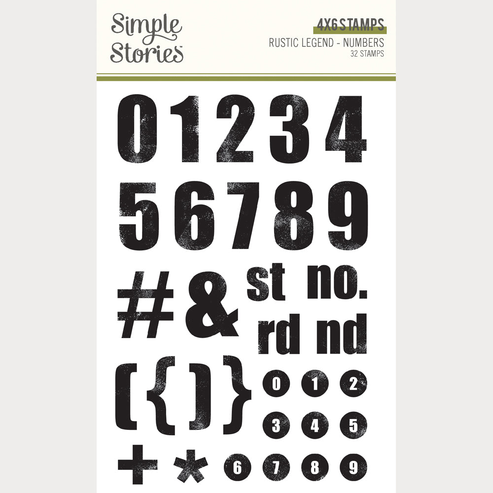 Rustic Legends - Numbers Stamps