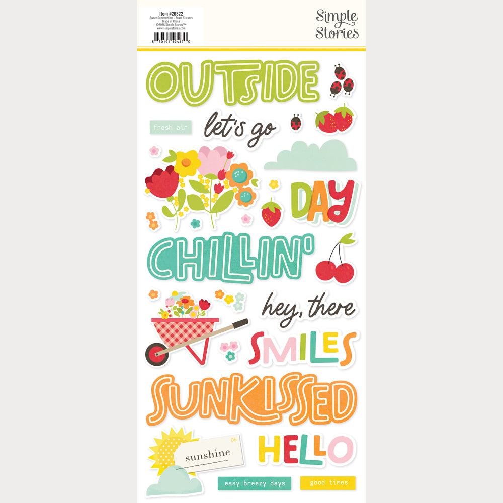 Sweet Summertimes - Foam Stickers