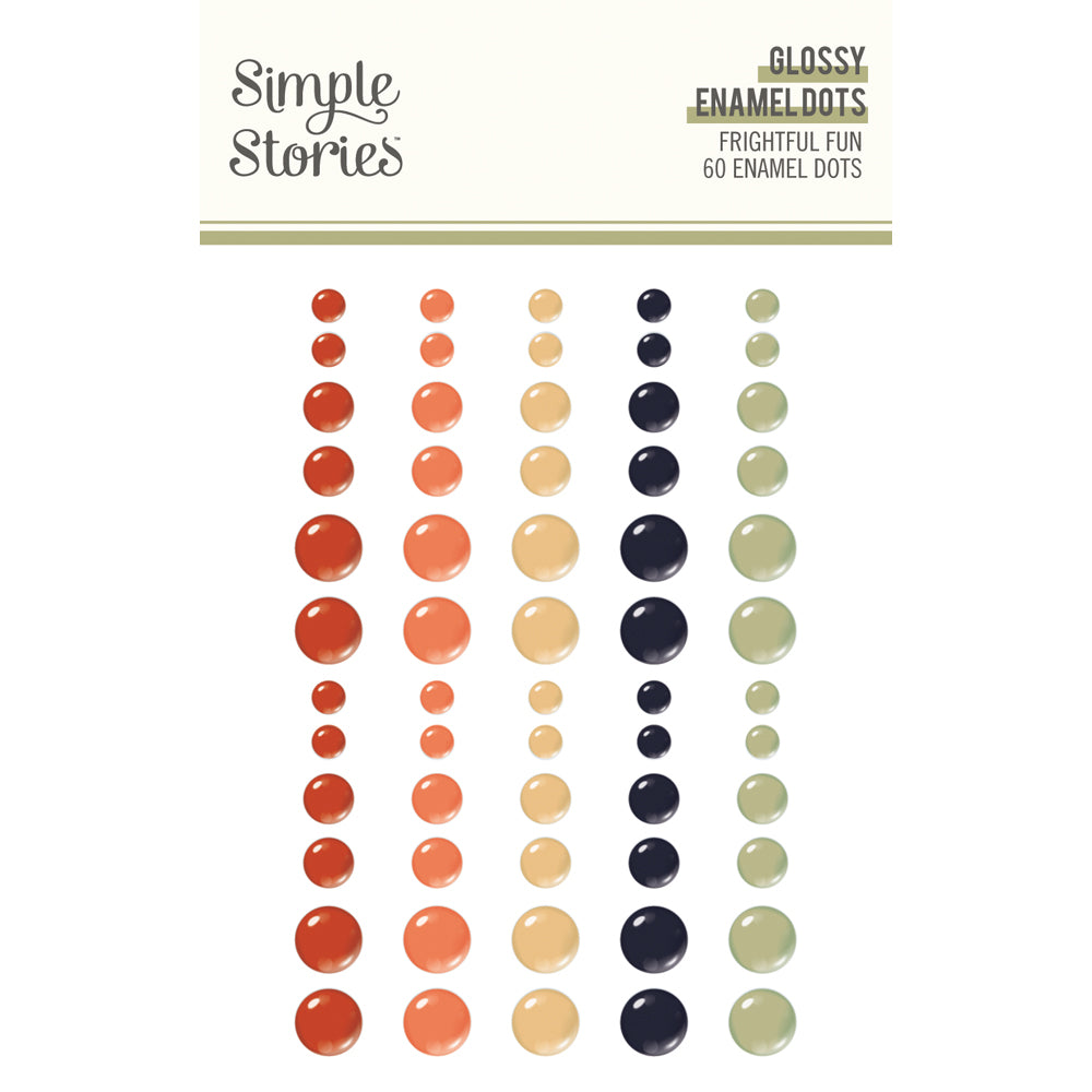 Frightful Fun -Glossy Enamel Dots