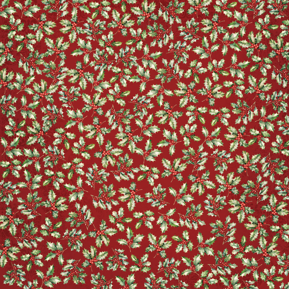 Simple Vintage Old-Fashioned Christmas - Under The Tree - 12x12 Pattern Paper