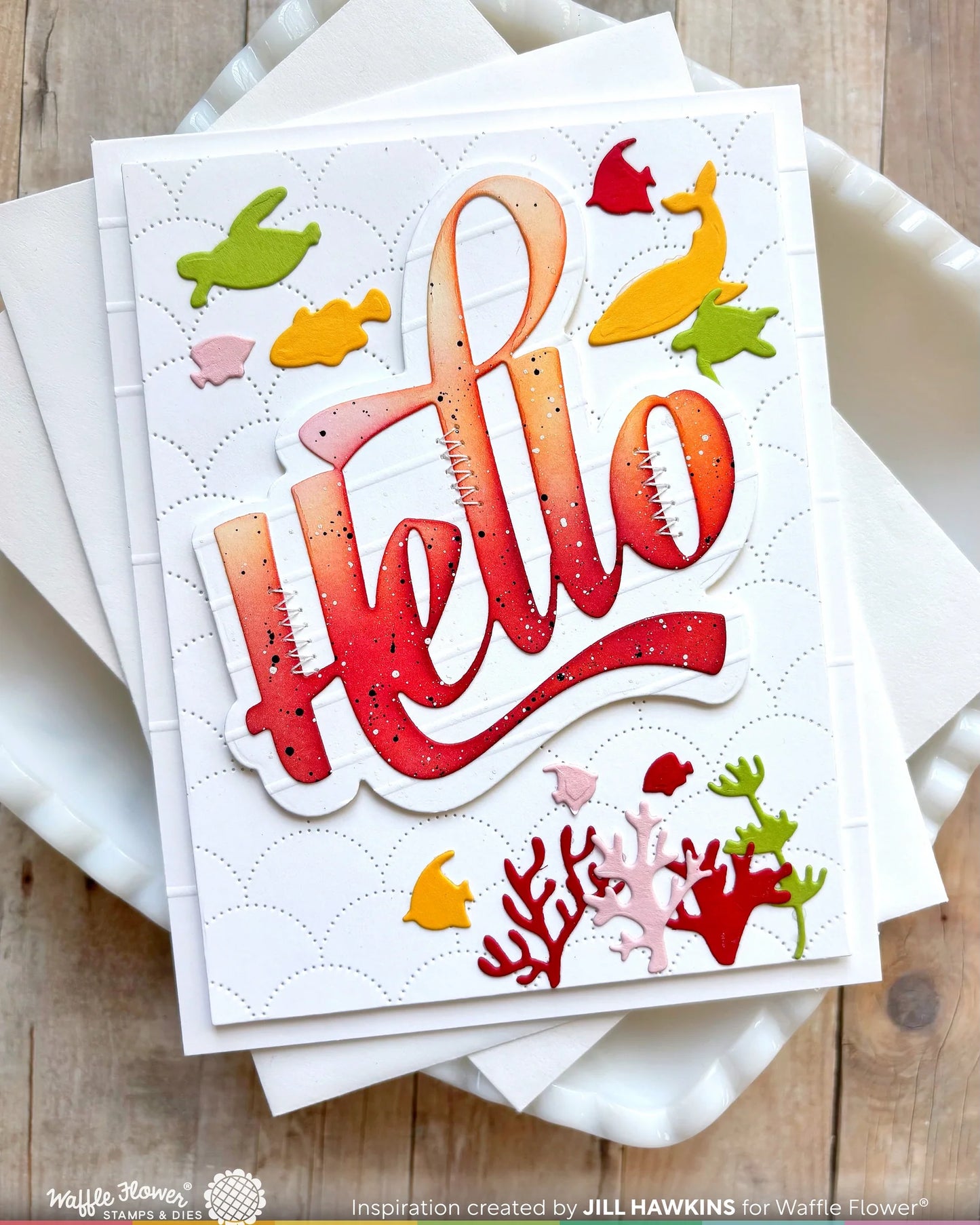 Waving Hello - Word Die