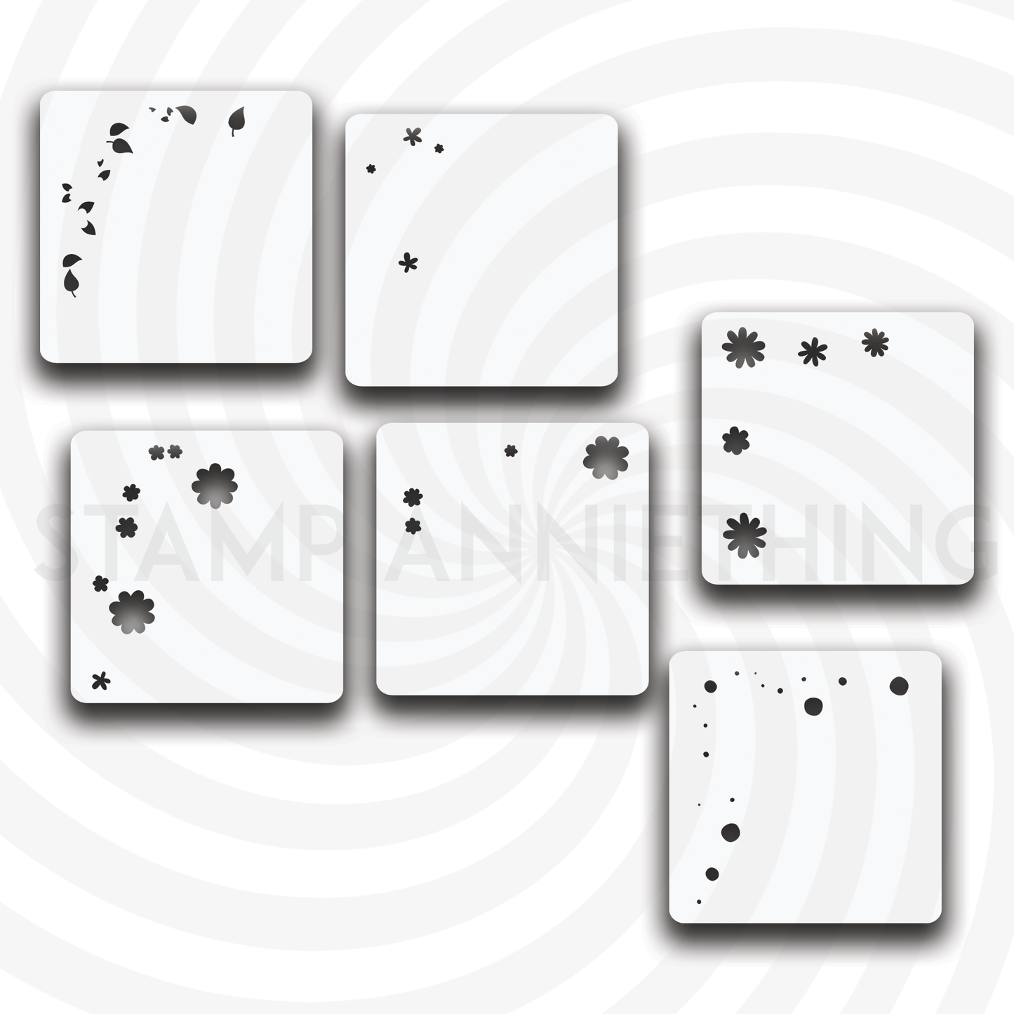 Go Poco Loco Floral Border - Stencils*