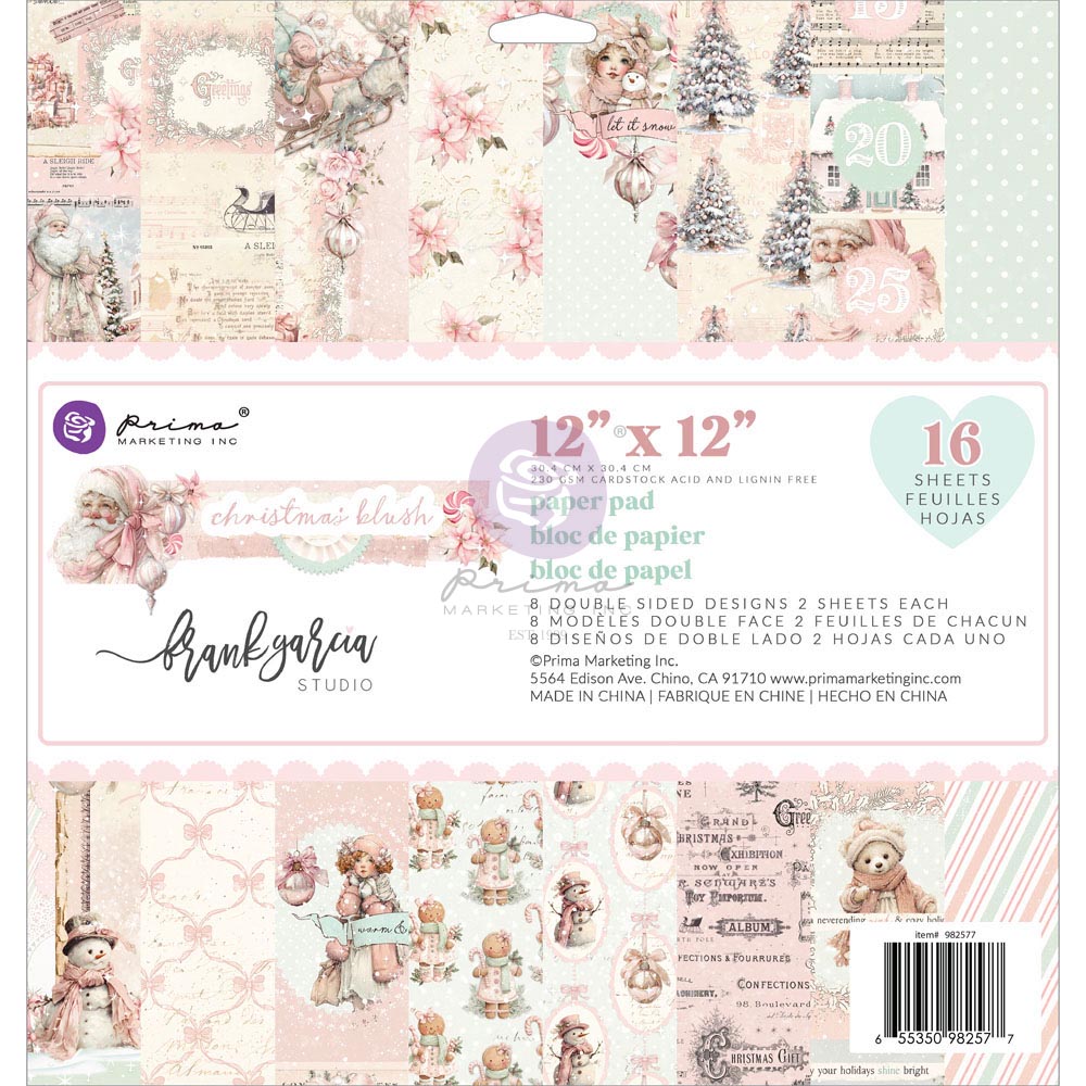 Christmas Blush - 12x12 Paper Pad by Frank Garcia