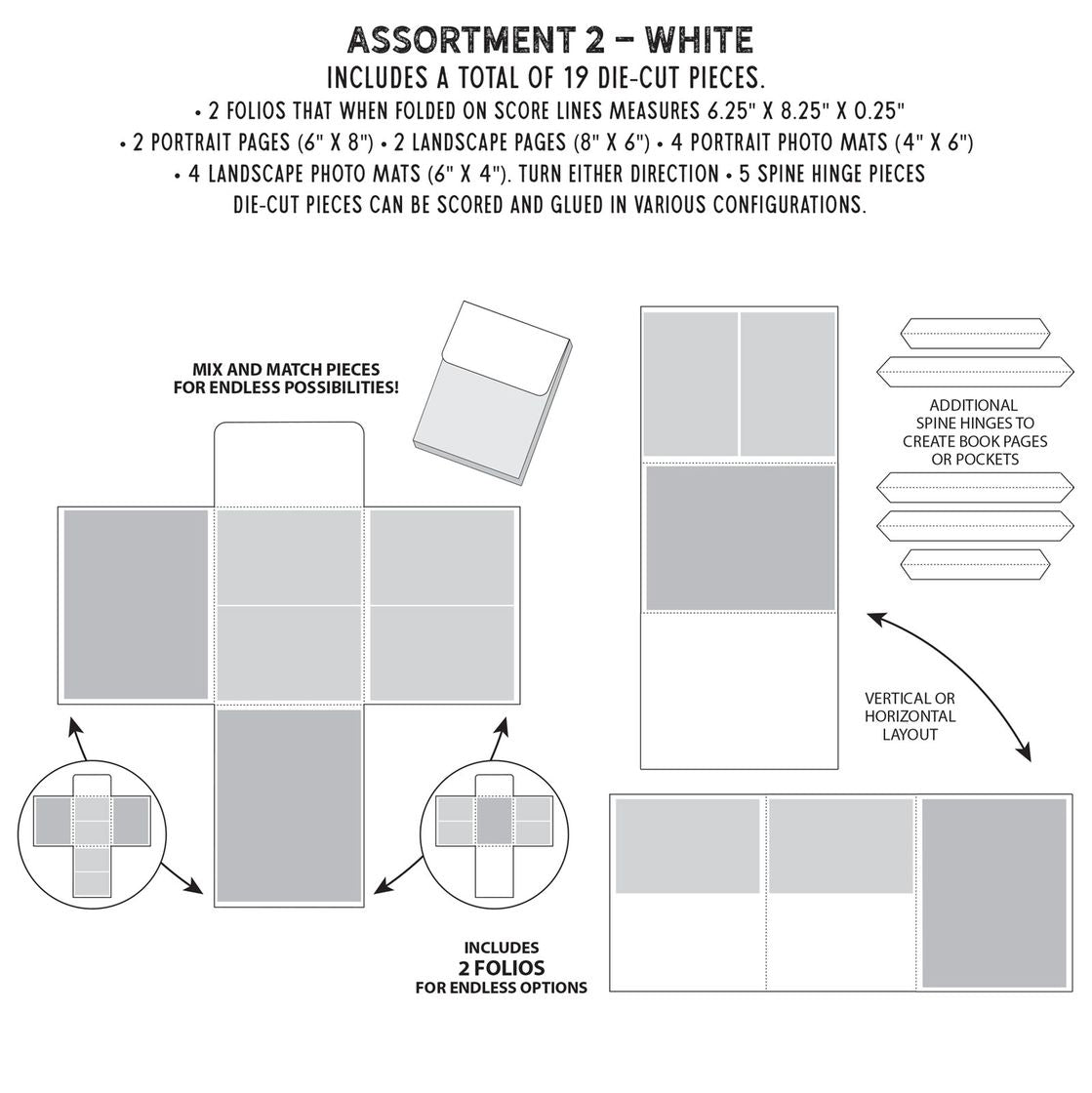 Create - An - Album - Foundation Inserts #2 - White