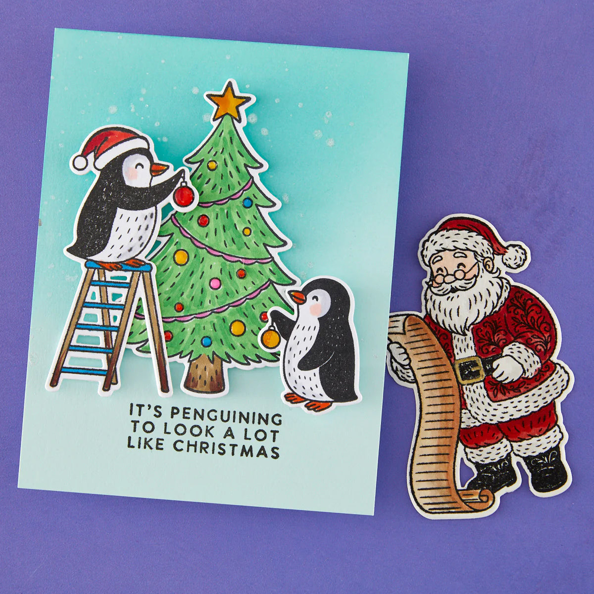 Polar Friends - Stamp & Die by Simon Hurley