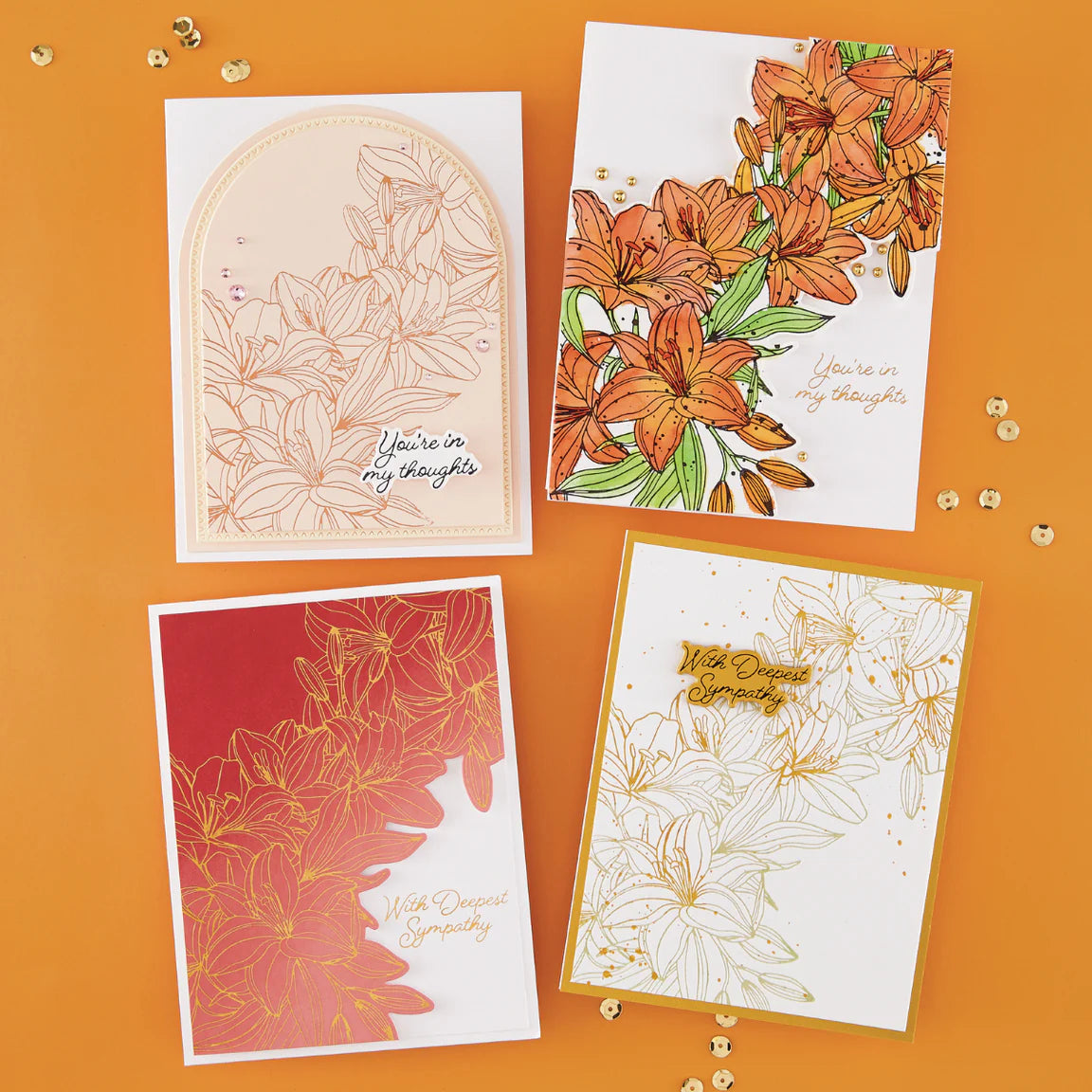 BetterPress - Cascading Lilies - Press Plate & Dies - April 2026