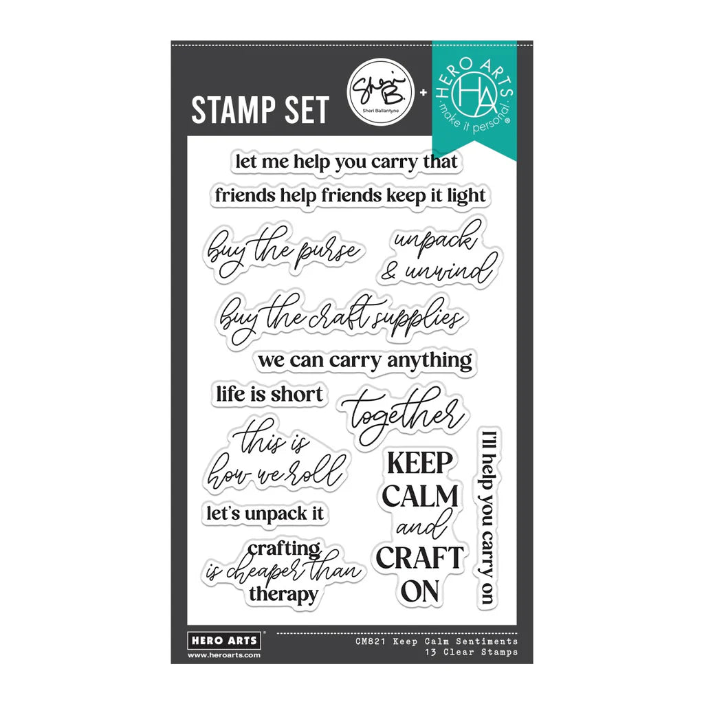 Keep Calm Sentiments - Stamps