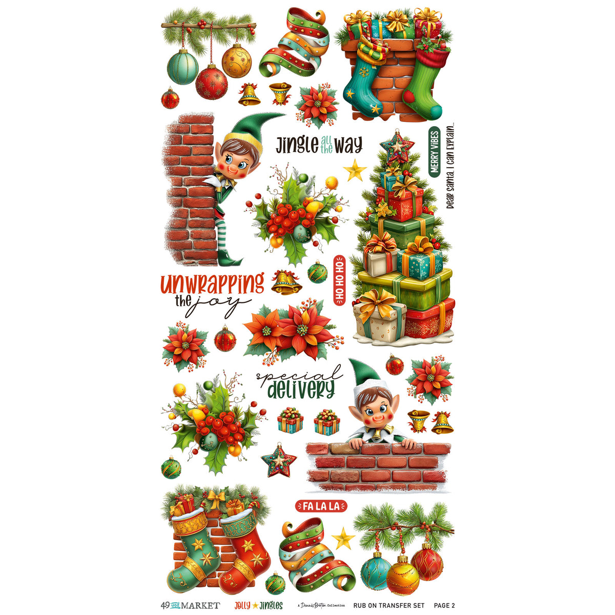 Jolly Jingles - Blendable Rub-Ons
