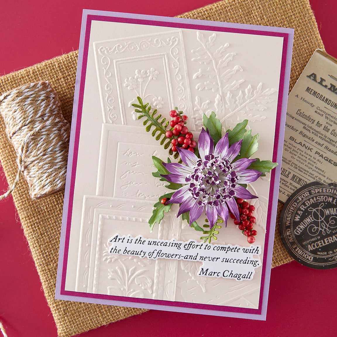 Ode To A Poet - 3D Embossing Folder