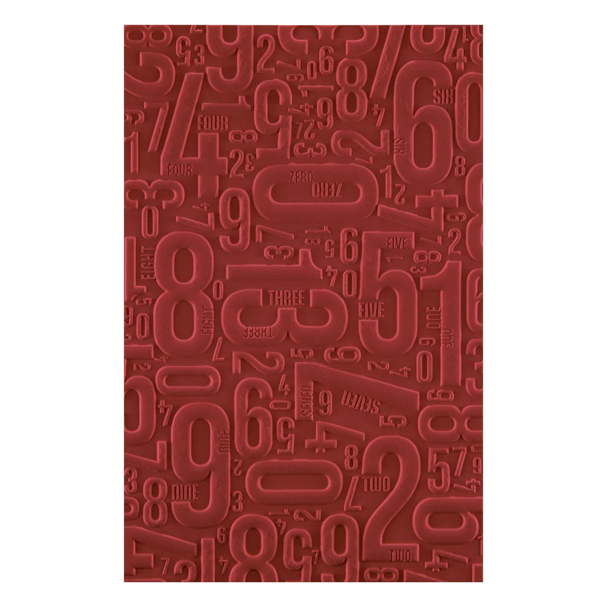 Number Field - 3D Embossing Folder by Esther Glas