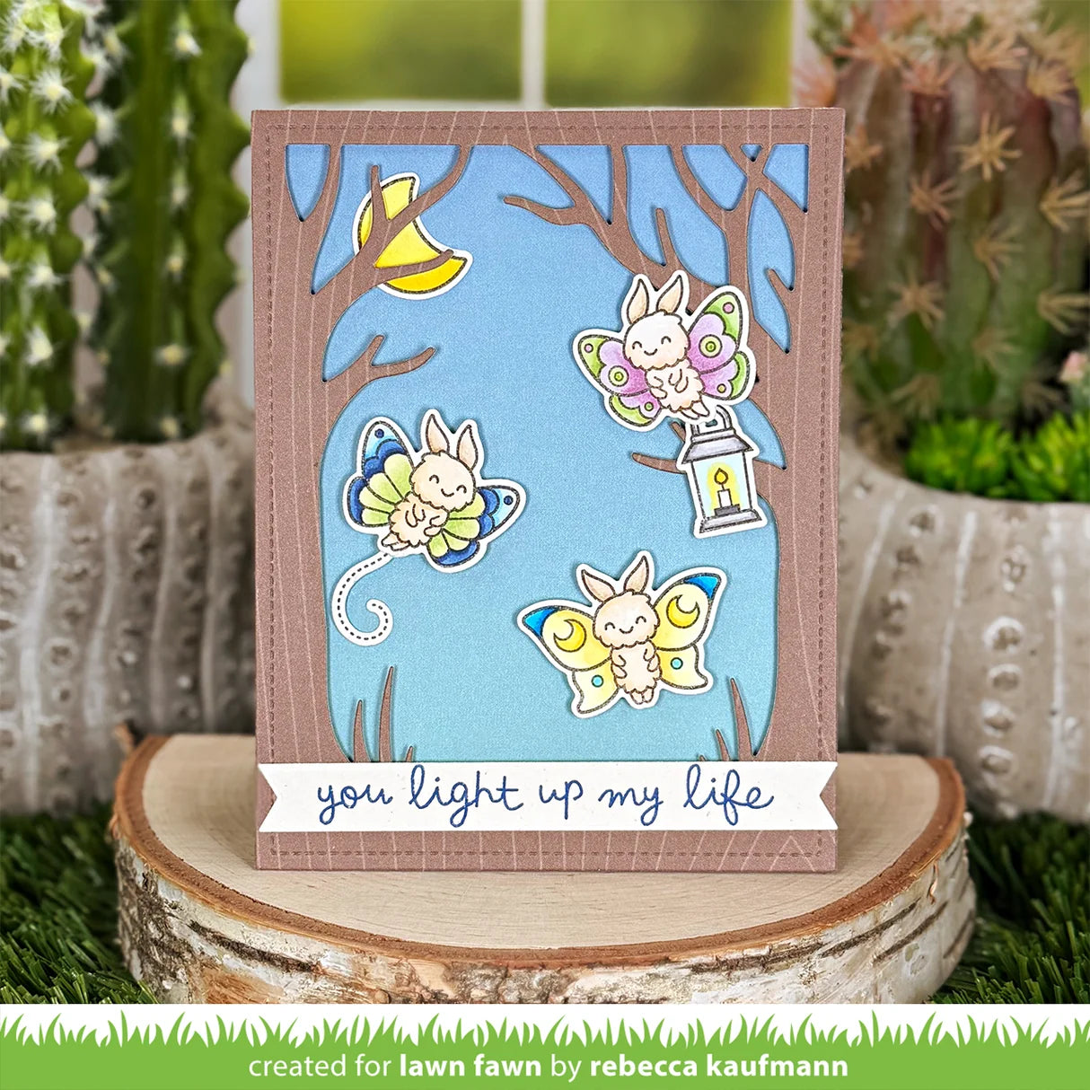 I Like Cute Moths - Stamp & Lawn Cuts