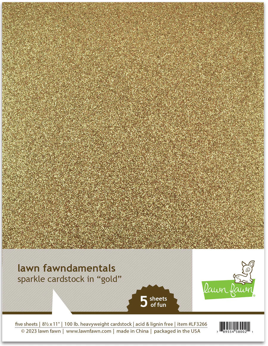 Sparkle - Gold Cardstock
