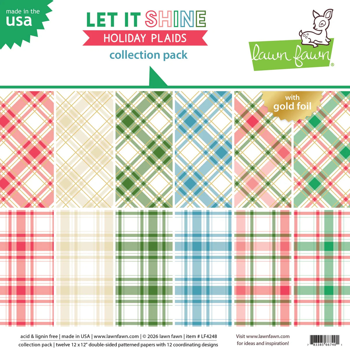 Let It Shine Holiday Plaids - 12x12 Collection