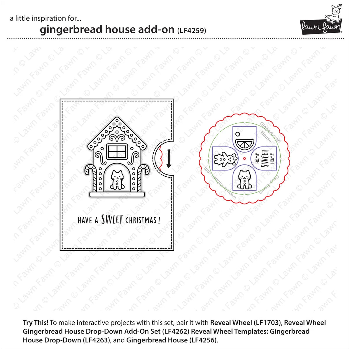 Gingerbread House Add-On - Stamp