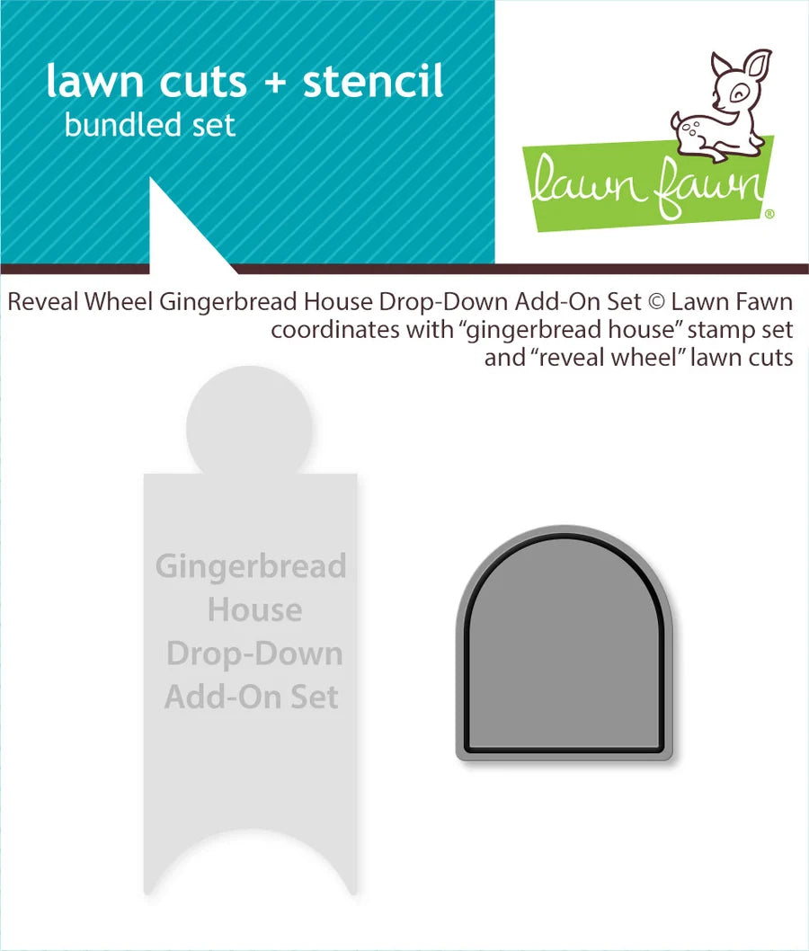 Reveal Wheel Template : Gingerbread House Drop-Down & Add-On