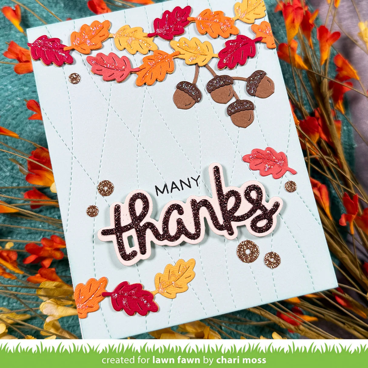Scripty Thanks - Lawn Cuts with Outline