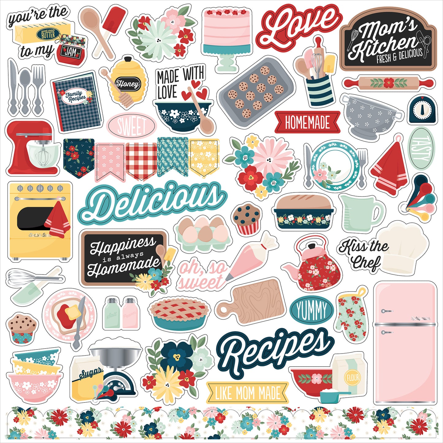 Mom's Kitchen - 12x12 Elements Sticker