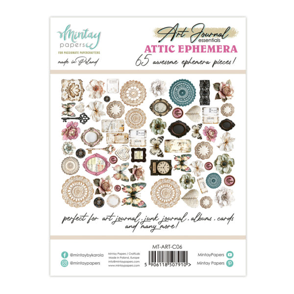 Attic - Art Journal Ephemera Pack
