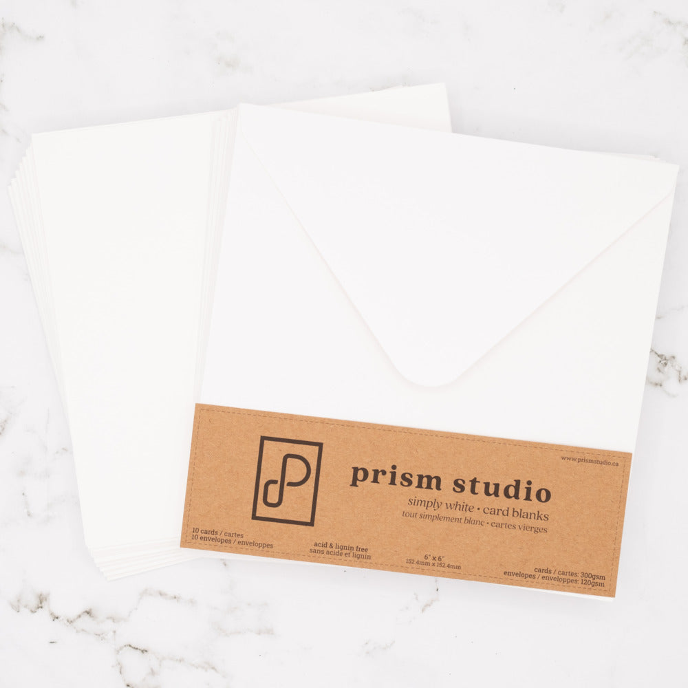Card Blanks & Envelopes - 6x6 - Set of 10
