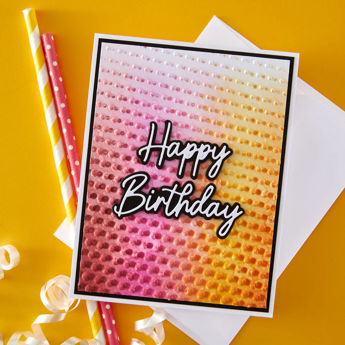 Cascading Dots - 3D Embossing Folder