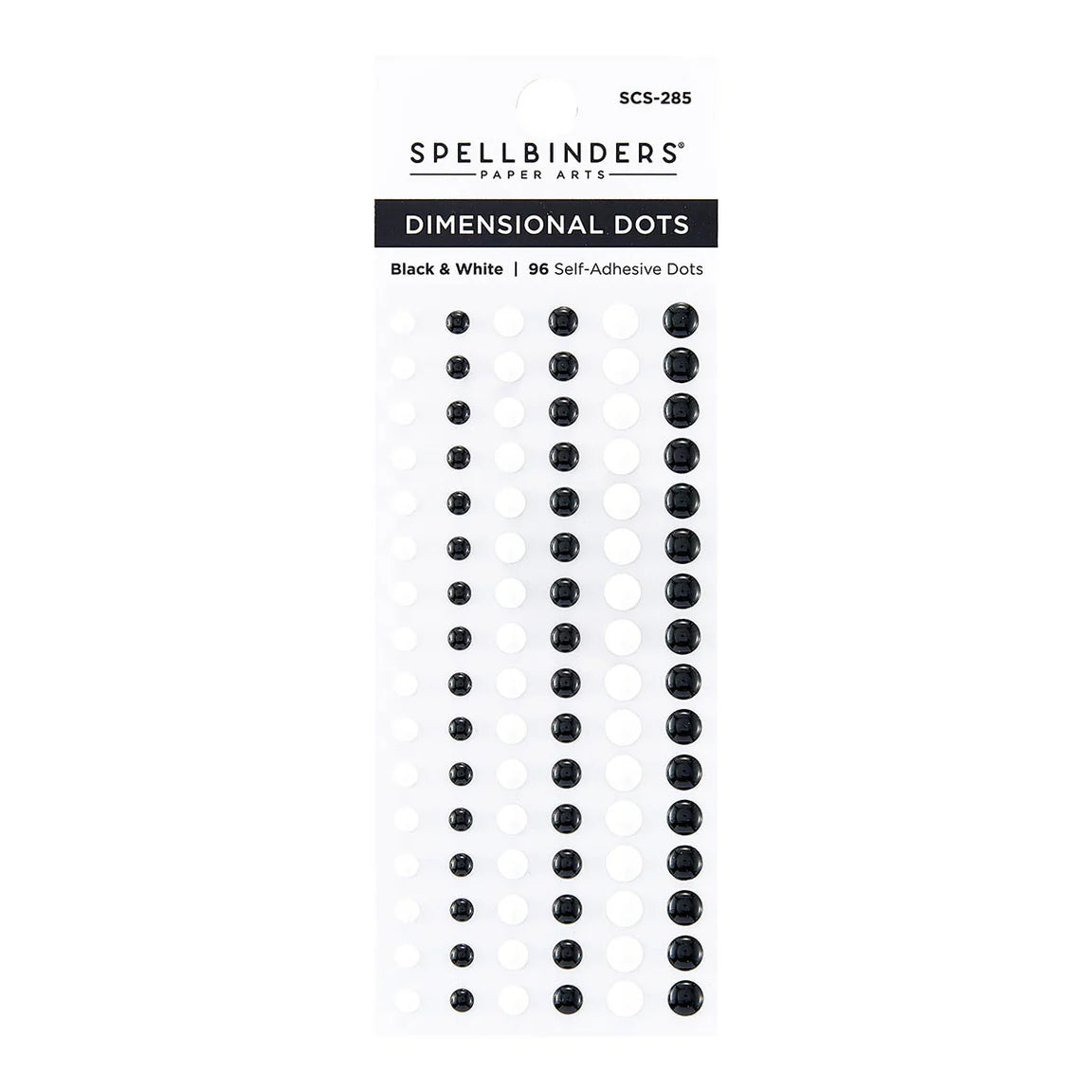 Black & White - Enamel Dots