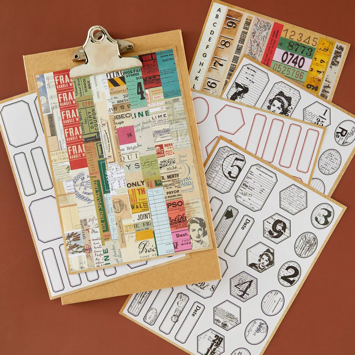 Book 10 - Border & Label - Stickers by Esther Glas