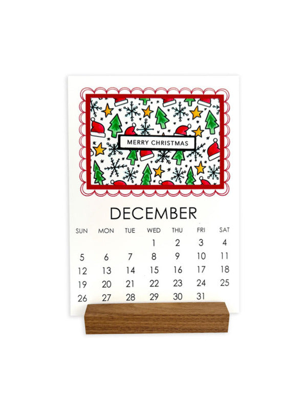 A Year Of Doodles - Clipboard Calendar Cards