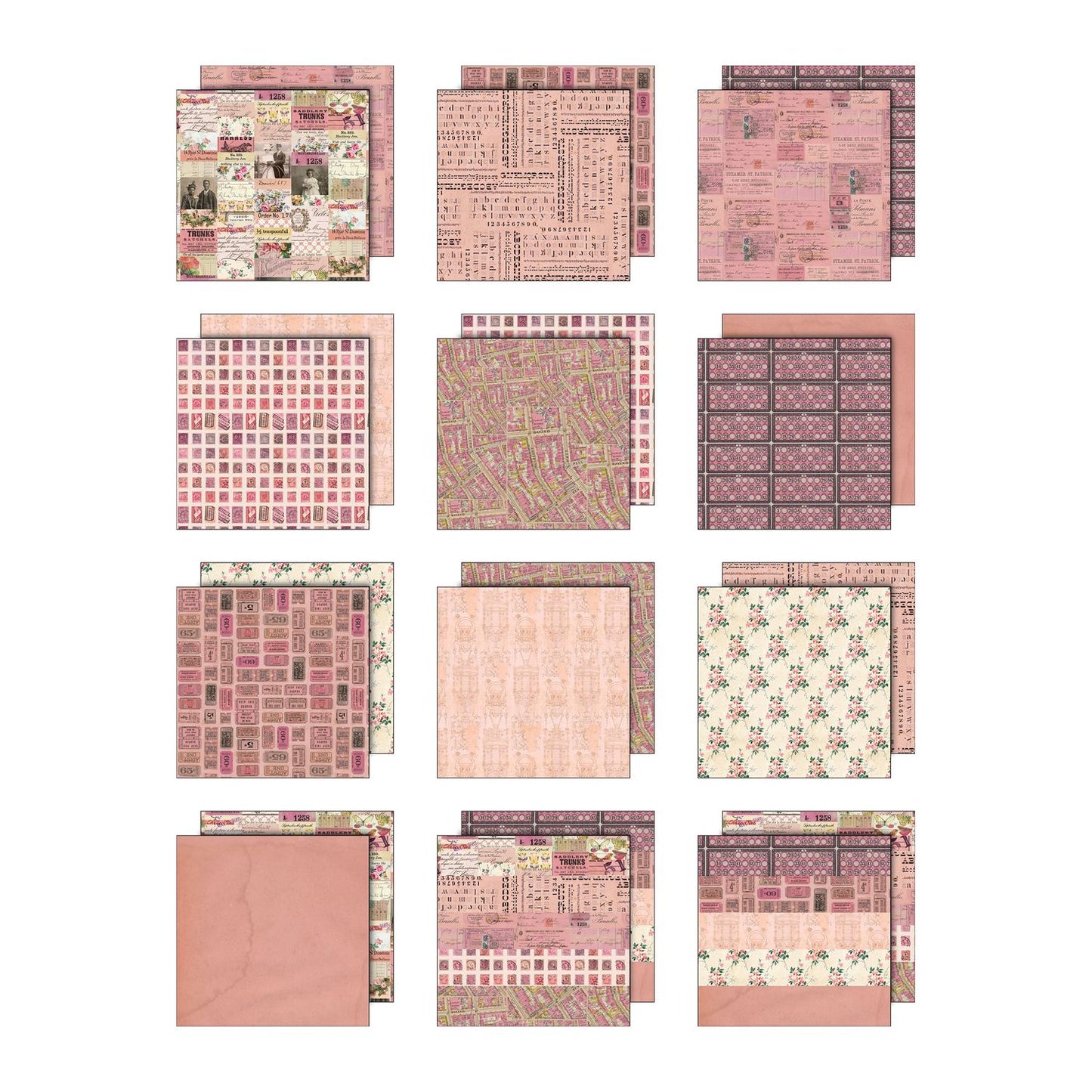 12x12 Idea-ology Double Sided Cardstock - Pink