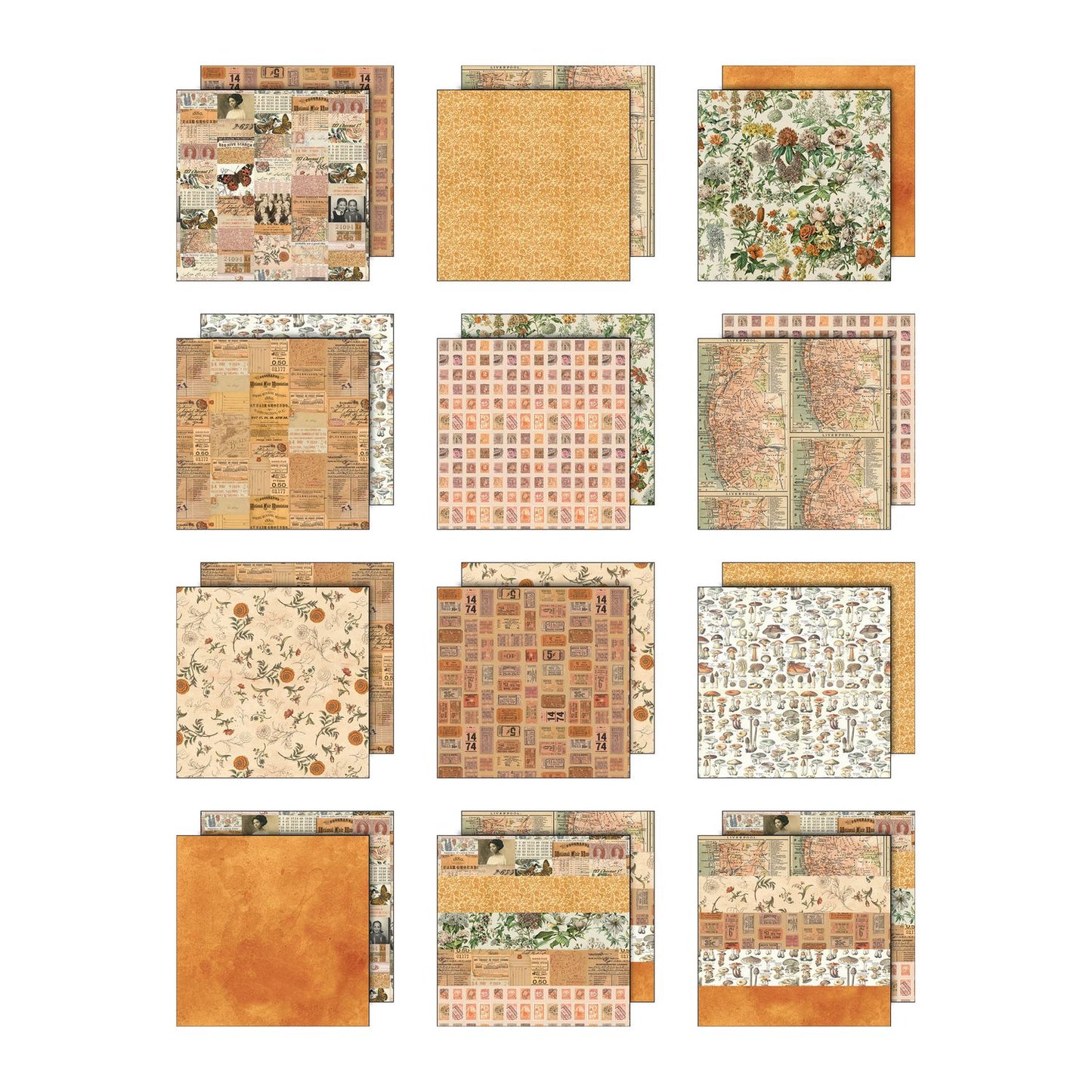 12x12 Idea-ology Double Sided Cardstock - Orange