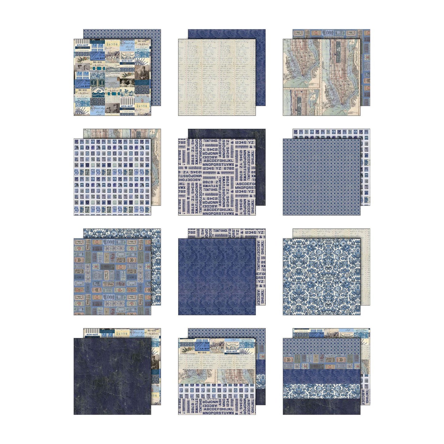 8x8 Idea-ology Double Sided Cardstock - Indigo