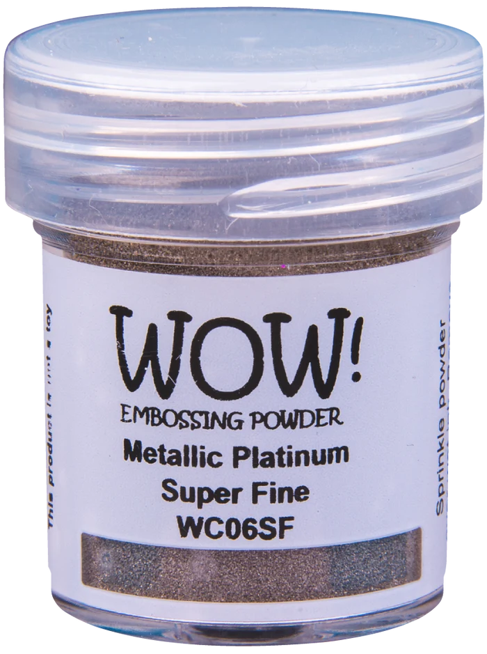 WOW! Embossing Powder - Metallic Platinum Super Fine