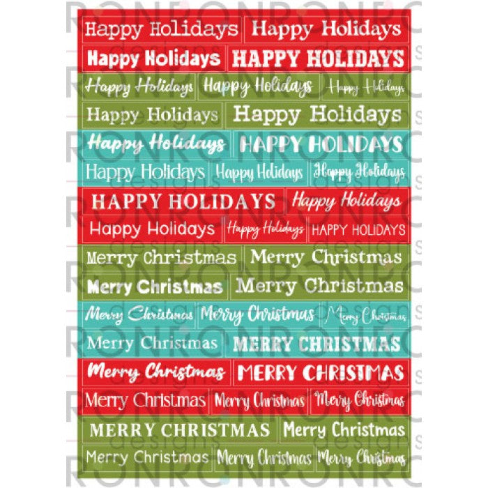 Festives Wishes - Bright Colors Stickers