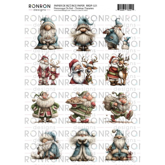 Christmas Characters - Rice Paper