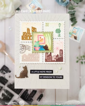 Square Postage Home - Stencil