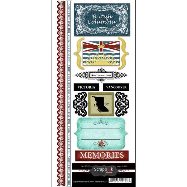 British Columbia Explore Country - 6x12 Stickers