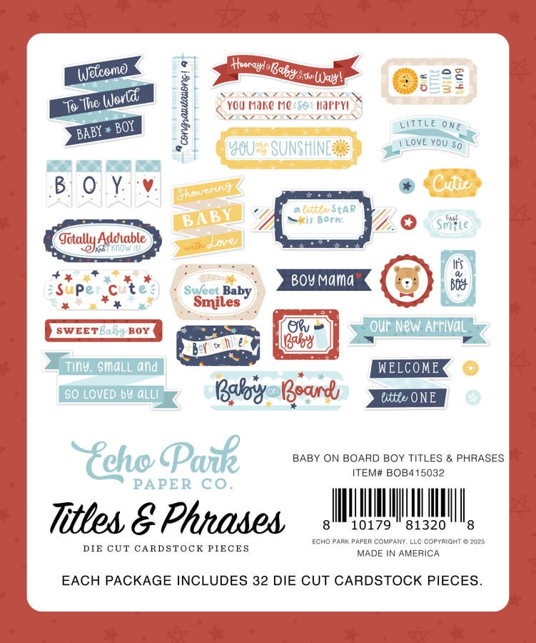 Baby On Board - Boy Titles & Phrases