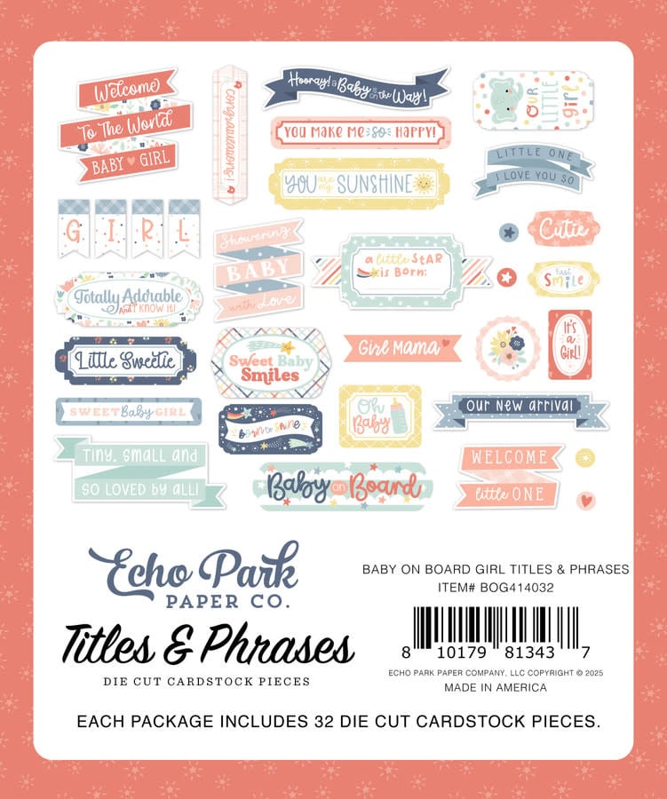 Baby On Board - Girl Titles & Phrases