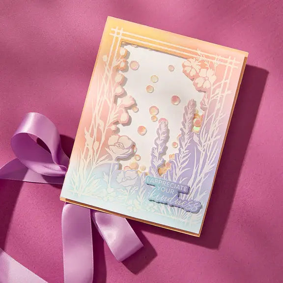 BetterPress Society - Bloom With Happiness February 2025 - Press Plates and Dies