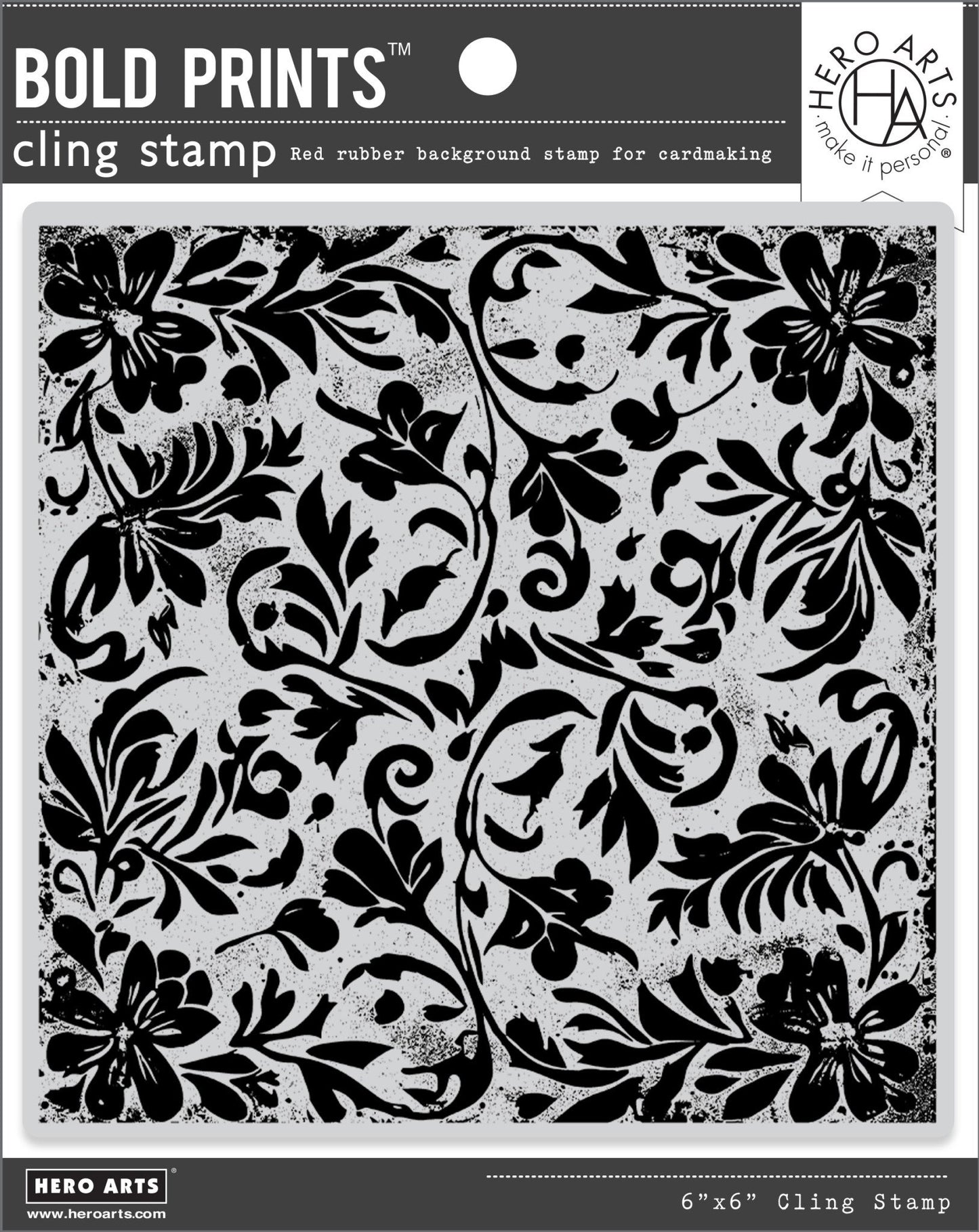 Abstract Poinsettia Bold Prints - Rubber Stamp