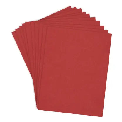 ColorWheel Cardstock Pack 8.5" x 11" - Pomegranate - 10 Sheets