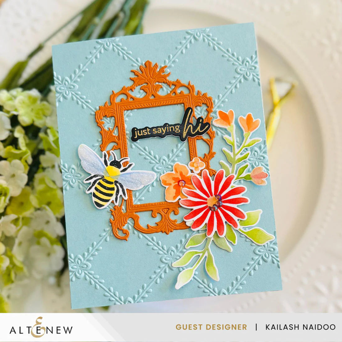 Crisscross Blooms - 3D Embossing Folder