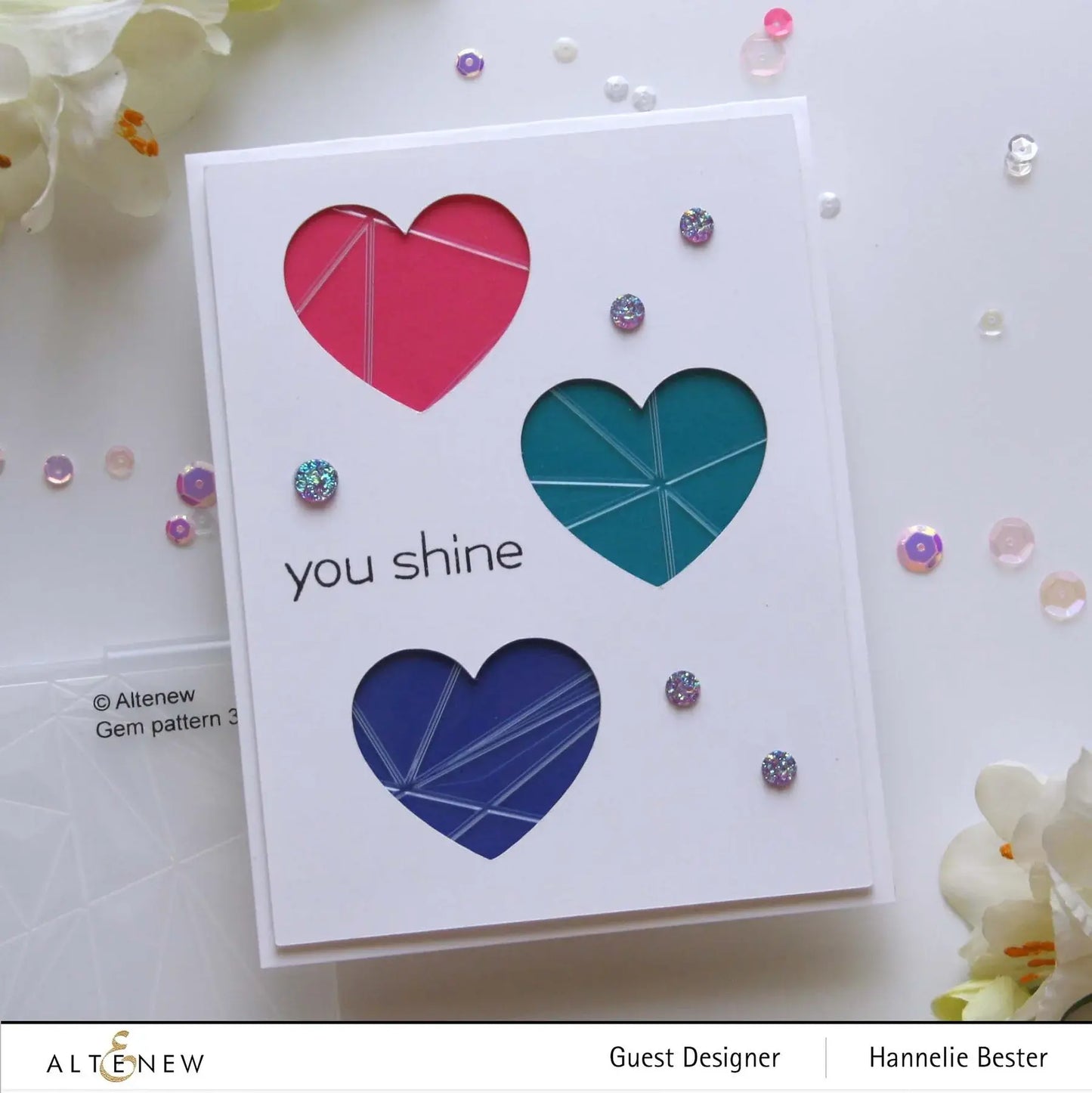 Gem Pattern - Embossing Folder